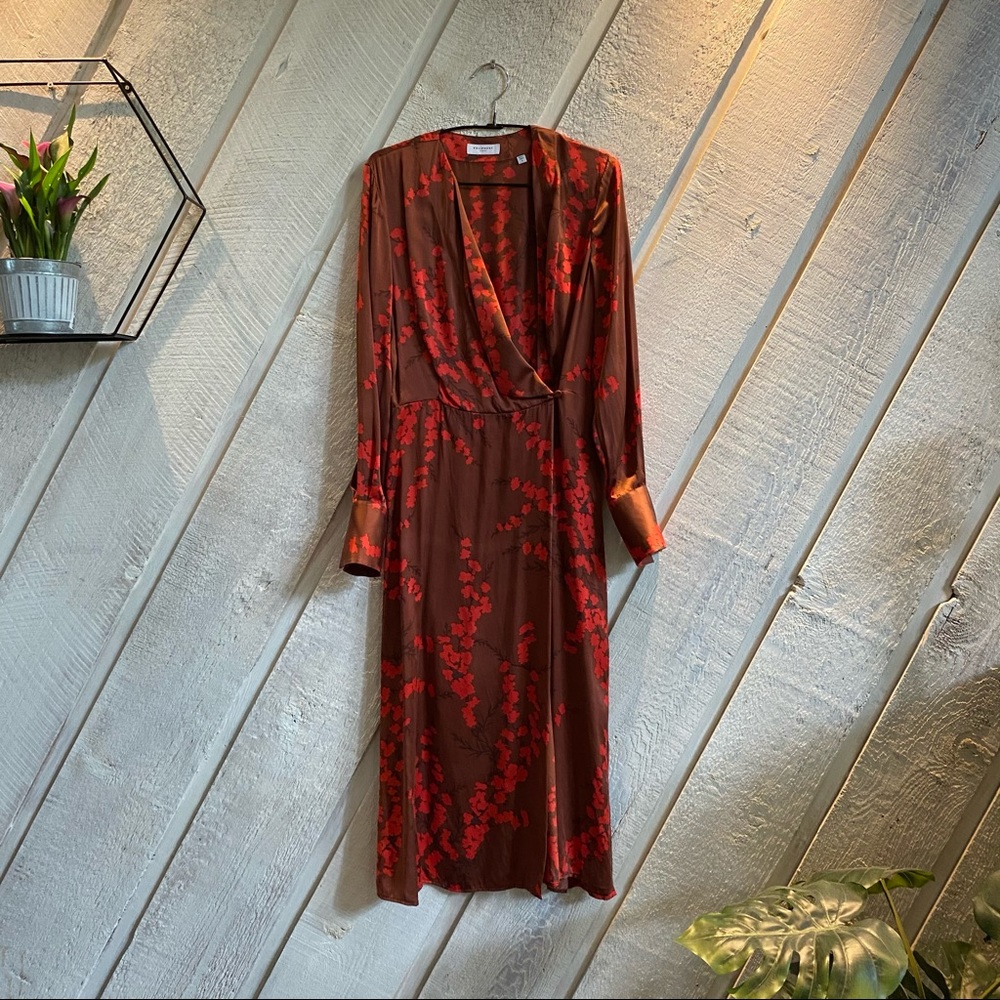 Equipment Silky Cherry Blossom Dress